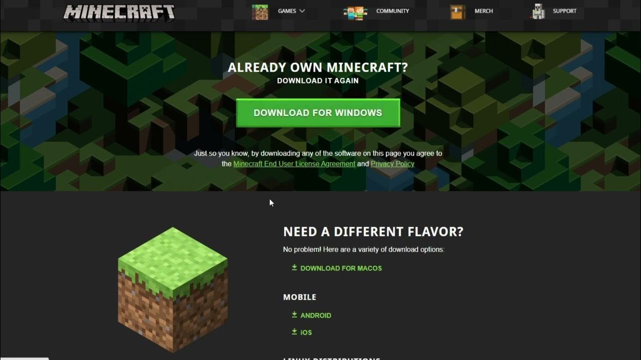 how-to-download-minecraft-free-on-pc-1-19-youtube