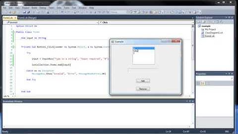 VB.NET Input Boxes and List Boxes