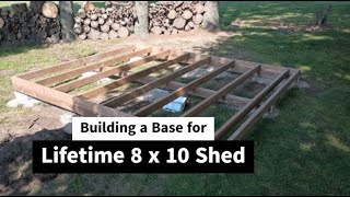 Building a Base for Lifetime 8 x 10 Shed