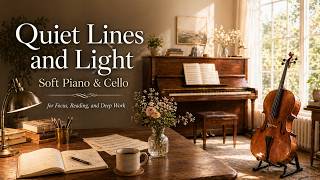Quiet Lines and Light | Soft Piano &amp; Cello for Focus, Reading, and Deep Work