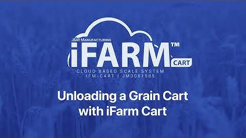 Unloading the Grain Cart with iFarm Cart