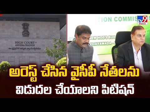 AP High Court Hearing On YCP Petition | అరెస్ట్ చేసిన వైసీపీ నేతలను విడుదల చేయాలని పిటిషన్ - TV9 - TV9