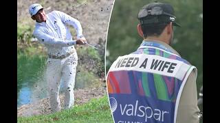 Golfer's Unique Caddie Bib Message: 'NEEDS A WIFE' | Valspar Championship 2026