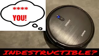 What Happens if a Robot Vacuum falls down wooden stairs onto concrete? Deebot Roomba Neato FIND OUT!