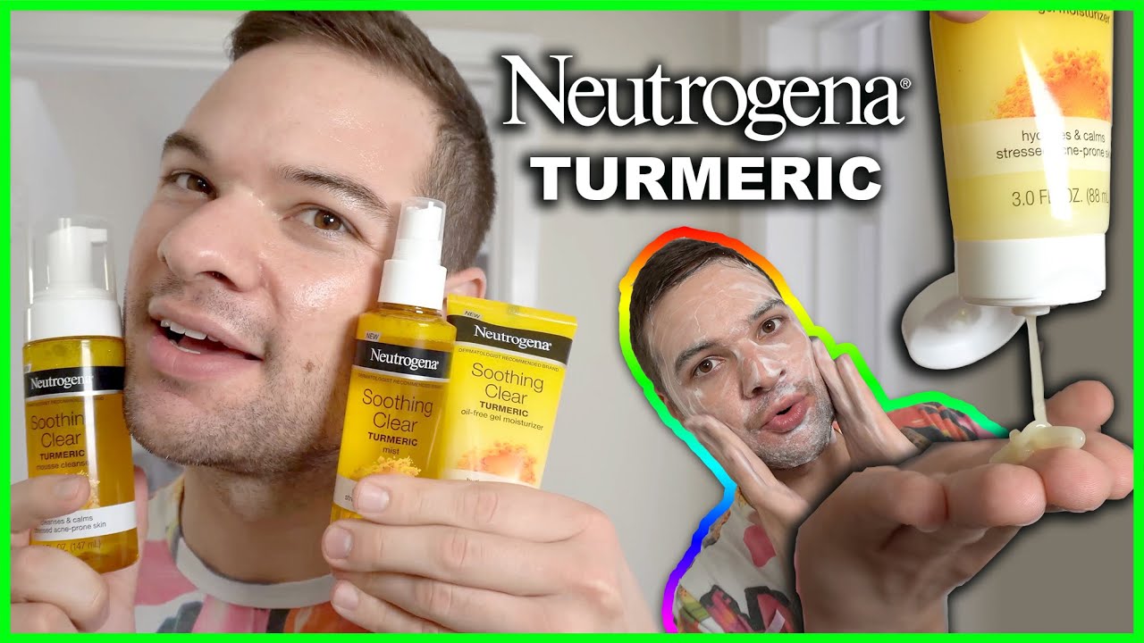 First Impressions: Neutrogena Soothing Clear Turmeric Skincare Review for  Acne 