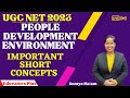 People, Development and Environment II Important Short Topics II #jrf2023