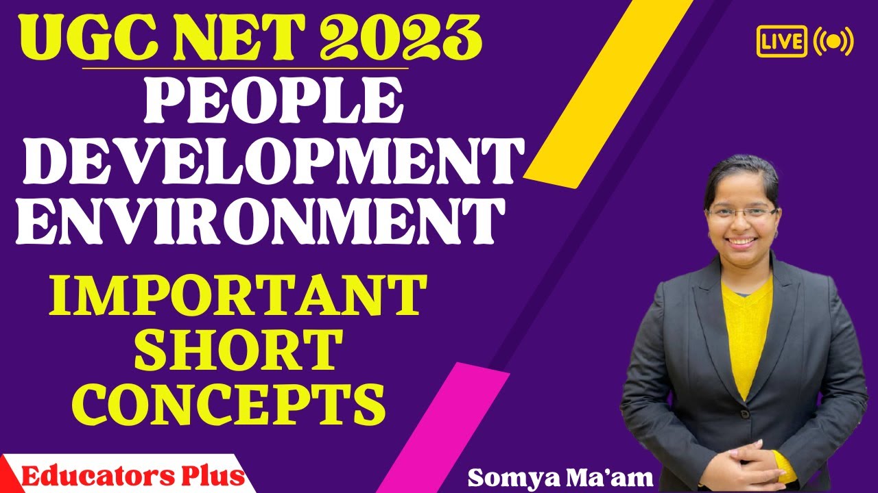 People, Development and Environment II Important Short Topics II 