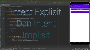 Tutorial Menggunakan Intent Explisit dan Intent Implisit Dengan Kotlin