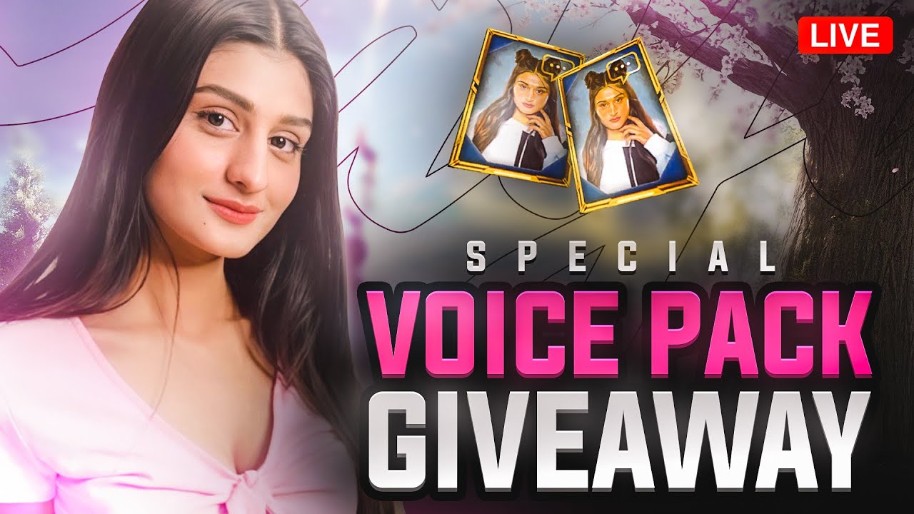 SPECIAL VOICE PACK GIVEAWAY 😍😍 BGMI LIVE WITH PAYAL GAMING - YouTube