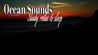 Ocean sounds for study, relax and sleep with a sunset Moments | meditation ASMR
