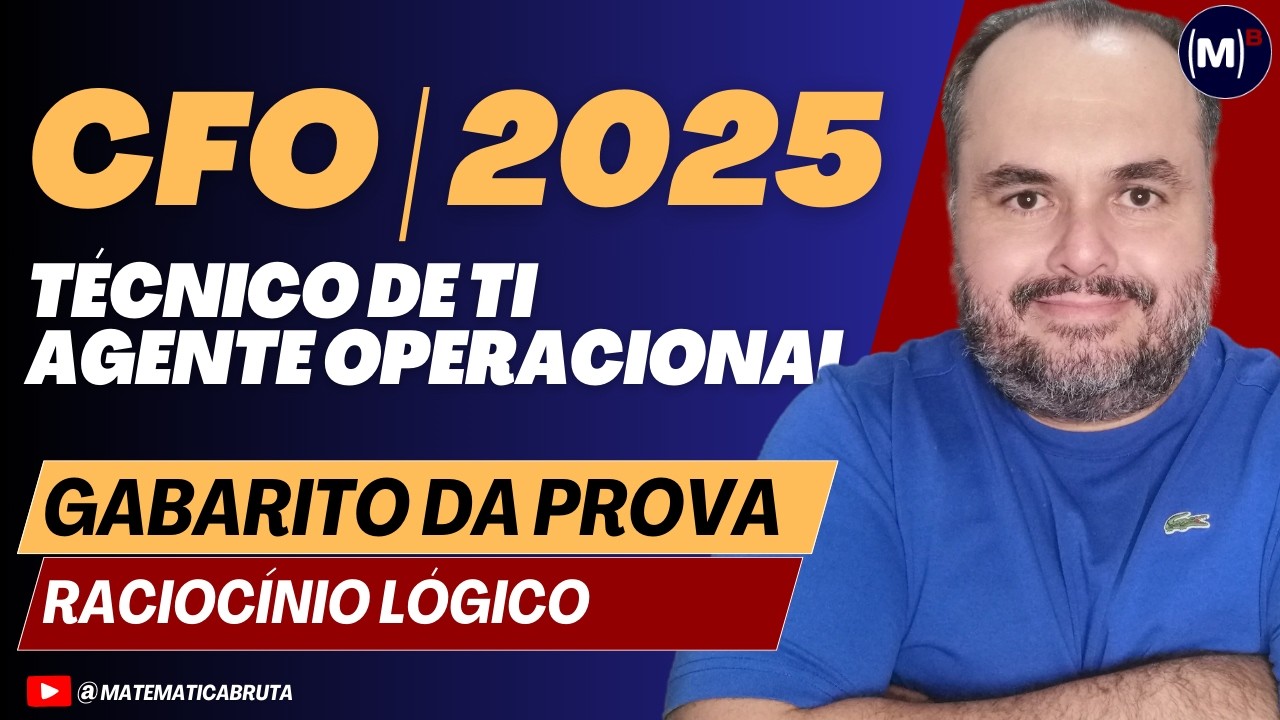 Gabarito CFO 2025 | Raciocínio Lógico para Técnico Administrativo ...