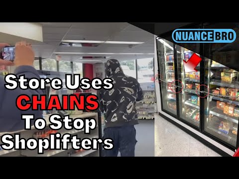 Shoplifters Force Walgreens To Use CHAINS In Freezer Aisle