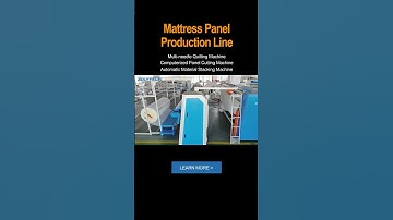 High Speed Quilting Machine Mattress Panel Production Line Automatic Cutting and Stacking #zolytech