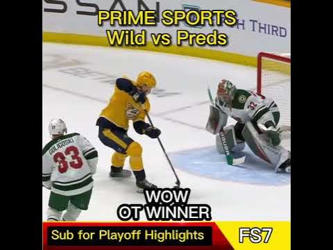 Parssinen Amazing OT Winner. NHL Wild Vs Predators Highlights #shorts #