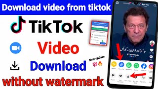 Download tiktok videos without watermark / How to download tiktok video without watermark