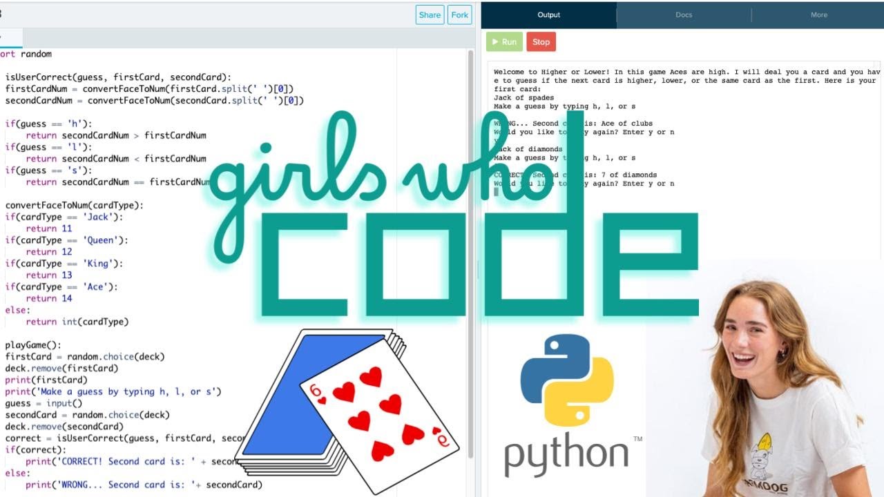 Higher or Lower - Python Console Game Tutorial - YouTube