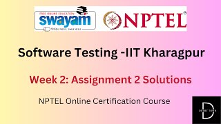 Software Testing -IIT Kharagpur Week 2 Assignment Answers ||Jan 2024|| NPTEL