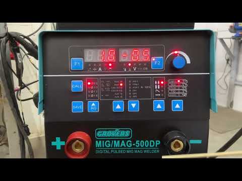 Видео: Настройки сварочного аппарата GROVERS MIG/MAG-500DP