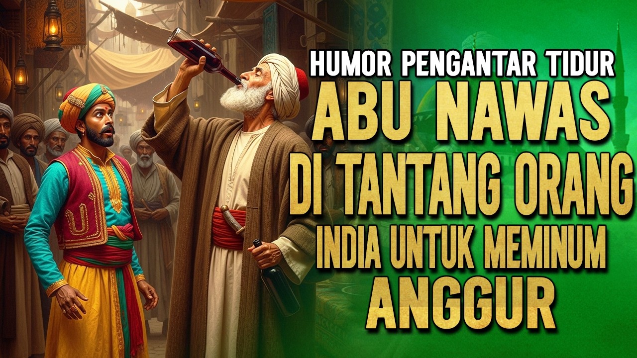 ABU NAWAS UJI ORANG INDIA DENGAN MINUM ANGGUR || KISAH ABU NAWAS PENGATAR TIDUR