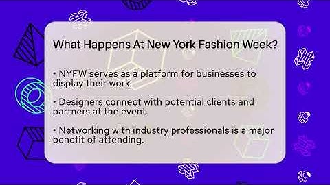 What Happens At New York Fashion Week? - Conventions Network