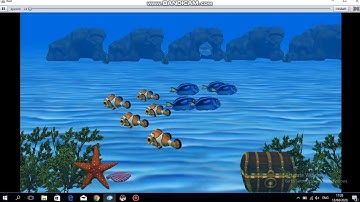 Animasi alice 3 -  membuat ikan hiu memangsa ikan kecil