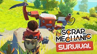 Скрап Механик Выживание. Часть 14 | Пробуем завалить босса (Scrap Mechanic Survival)