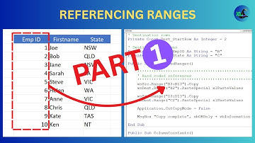 How To Reference Ranges In Excel VBA - Part 1