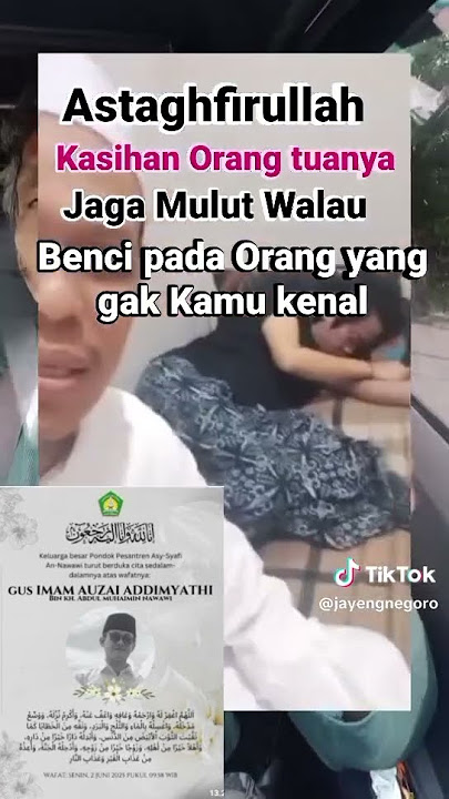 caci maki dan perkataan tidak pantas Gus Auzy kepada Kyai Imaduddin sebelum Gus Auzy wafat
