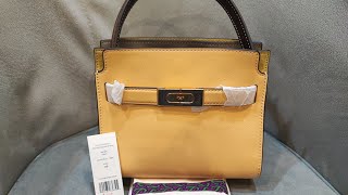 UNBOXING!!! Tory Burch Lee Radziwill Petite Double Bag Jackfruit