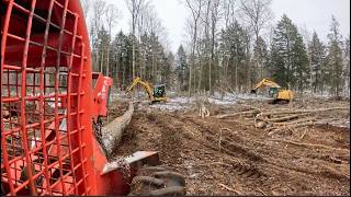 Download Lagu Getting starting on huge 8 Acre Land Clearing in the middle of Winter! 500hp chipper \u0026 more MP3