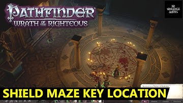 Pathfinder Wrath of The Righteous Maze Key Location - Shield Maze Hosilla Key