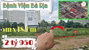 Bán đất Sát bệnh viện Bà Rịa / Cách Công viên quảng trường 1km // Có 92,5 m2 Full Thổ cư nở hậu