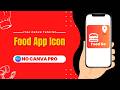 Create 3D Food App Icon in Canva | App Icon Design Tutorial for Beginners