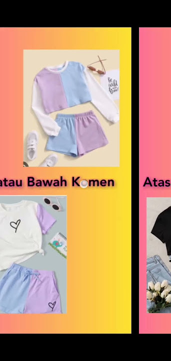 Pilih OUTFIT / BAJU atas atau bawah komen yaa
