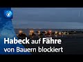 Empörung nach Blockade von Fähre mit Habeck an Bord