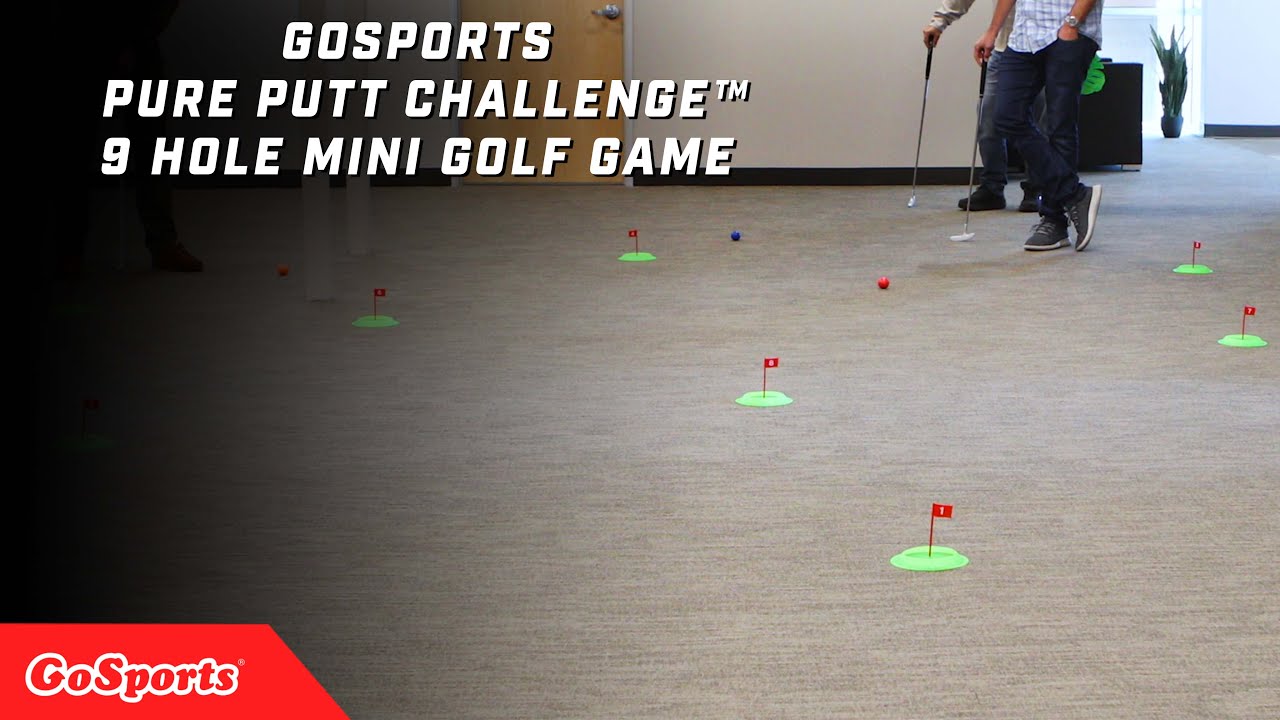 GoSports 10 ft Pure Putt Challenge Mini Golf Course –