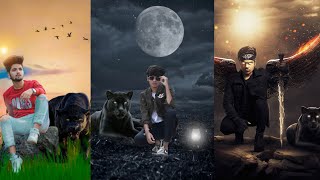 New black panther photo edition/ picsart black panther photo edition / animals lover photo eating screenshot 5