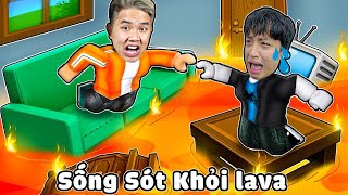 Bun Vượt Qua Hàng Trăm Thử Thách Để Sống Sót Khỏi LAVA Như Thế Nào ??? The Floor Is Lava Roblox