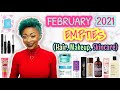 EMPTIES: Products I&#39;ve Used Up Hair, Makeup &amp; Skincare (February 2021) *Makeup Empties*