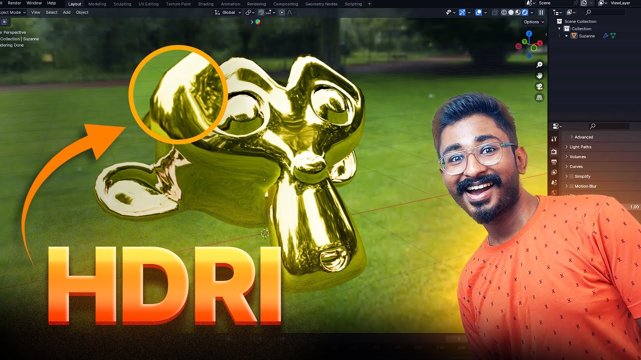 How to add HDRI in Blender | #BMS EP12 | தமிழ் - YouTube