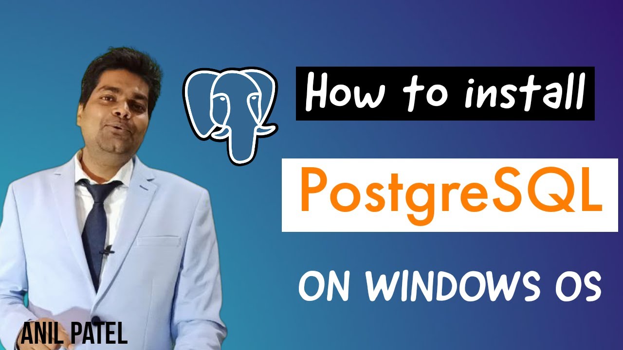 Installation PostgreSQL on windows - YouTube