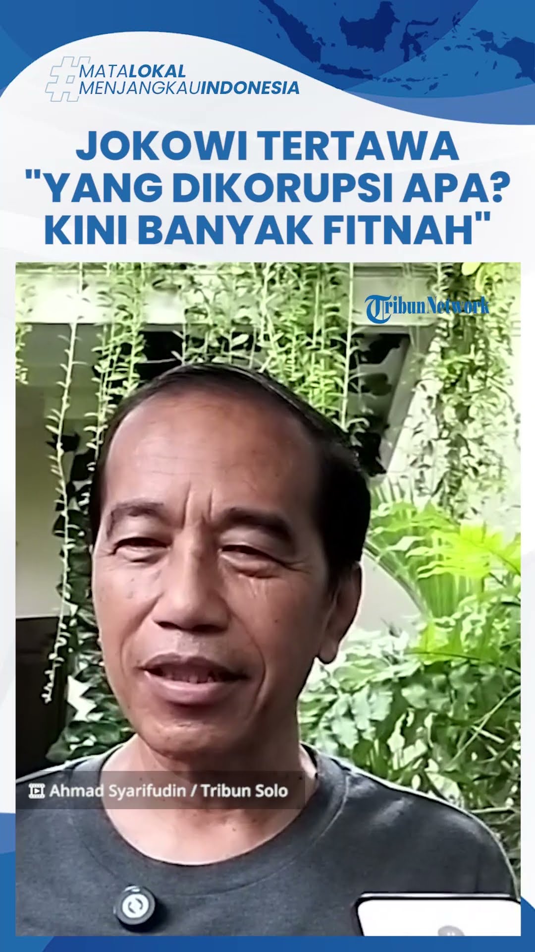 Tawa Jokowi saat Ditanya soal Namanya Masuk Pemimpin Terkorup Dunia Versi OCCRP: Hehe Banyak Fitnah
