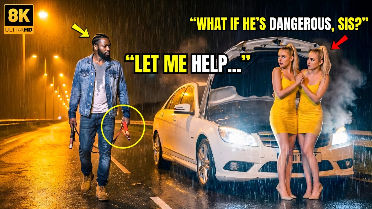 Poor Black Single Dad Helps Stranded Twin Girls —Unaware Their Father Is The Judge Who Held His Fate