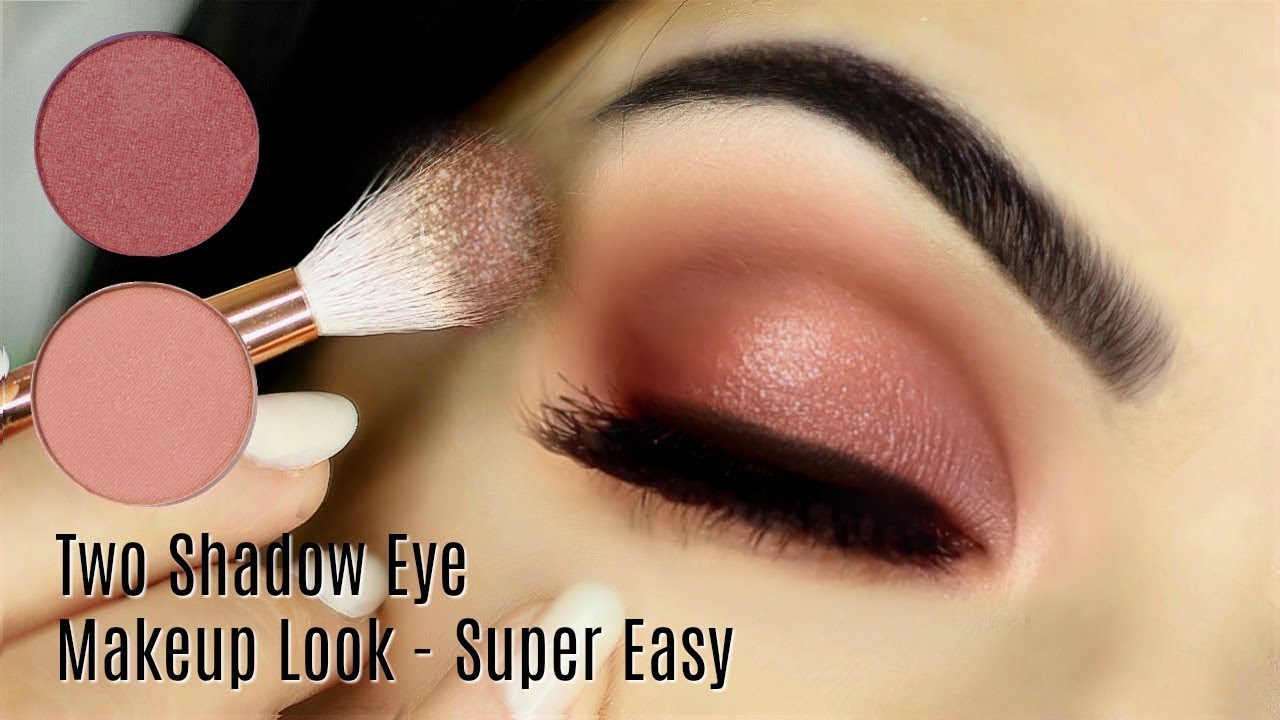 Beginners Eye Makeup Using One Matte and One Metallic | How To Apply Eyeshadow - YouTube
