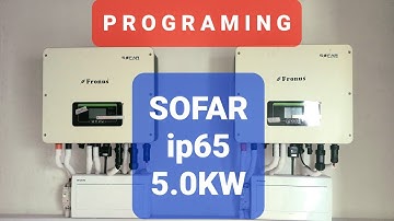 Programing Sofar 5.0KW Hybrid