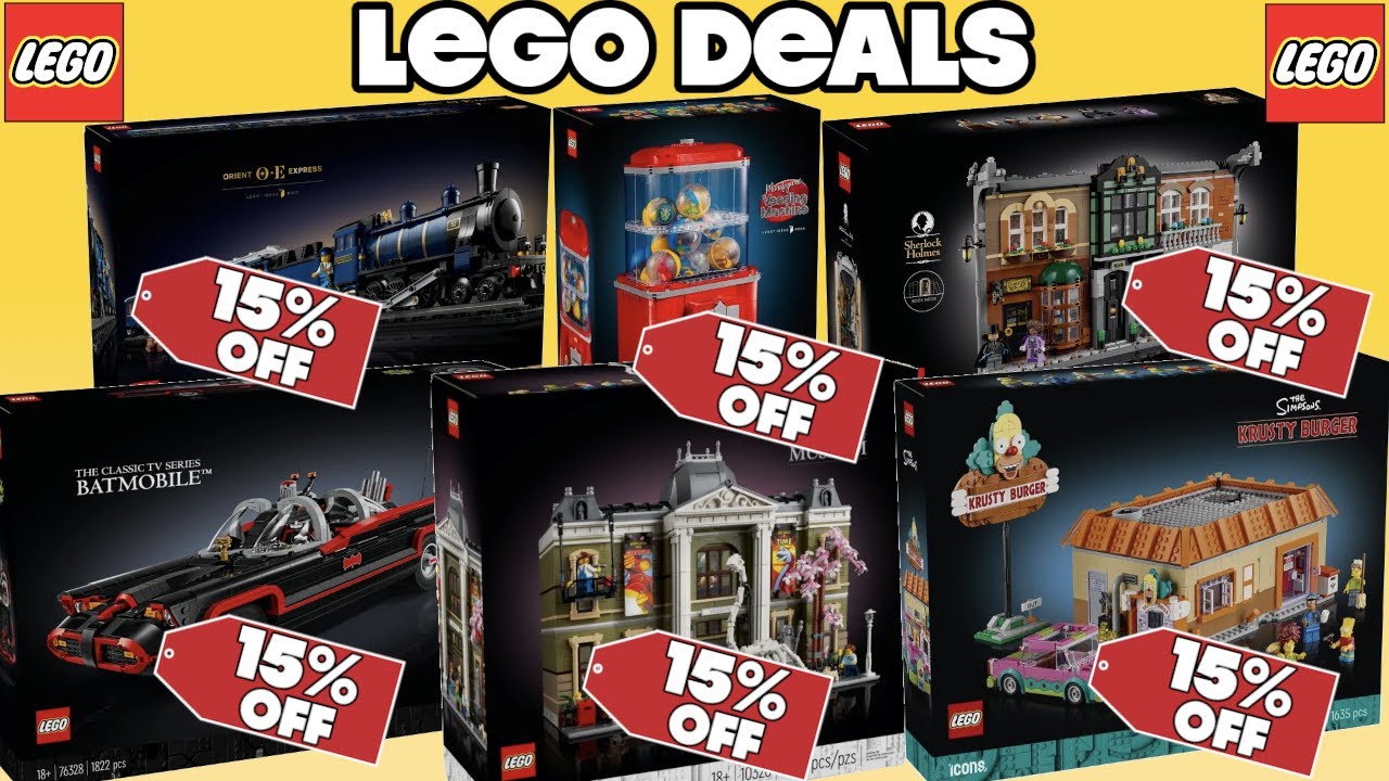 СКИДКА 15% на редкие наборы LEGO: беспрецедентная скидка – ДЕЙСТВУЙТЕ БЫСТРЕЕ!