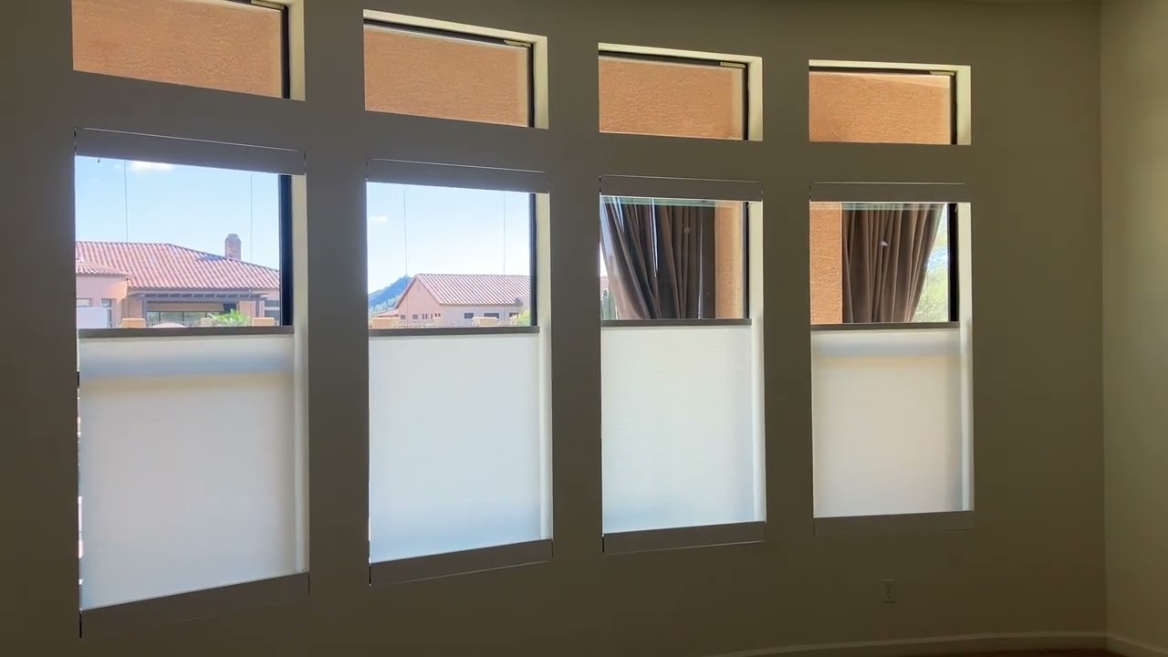 ⬆️ Innovative Light Management: Draper Bottom-Up Motorized Shades Frame Your View! ☀️