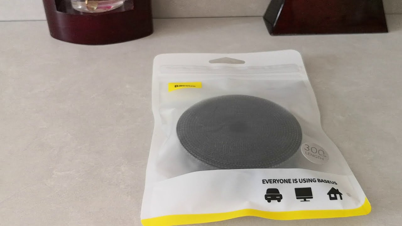 This Is a Baseus Rainbow Circle Velcro Cable Organizer
