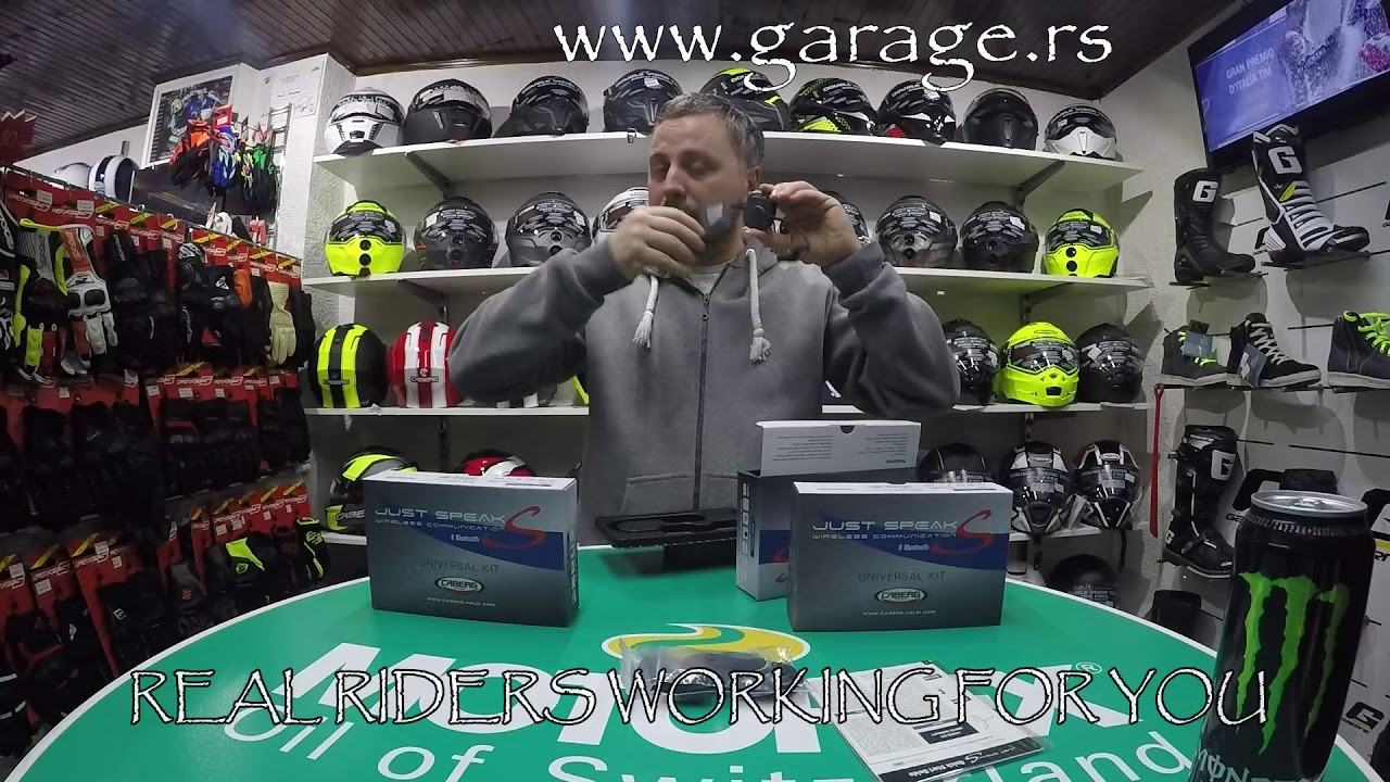 Caberg JUST SPEAK S unboxing / Garage moto shop tv - YouTube