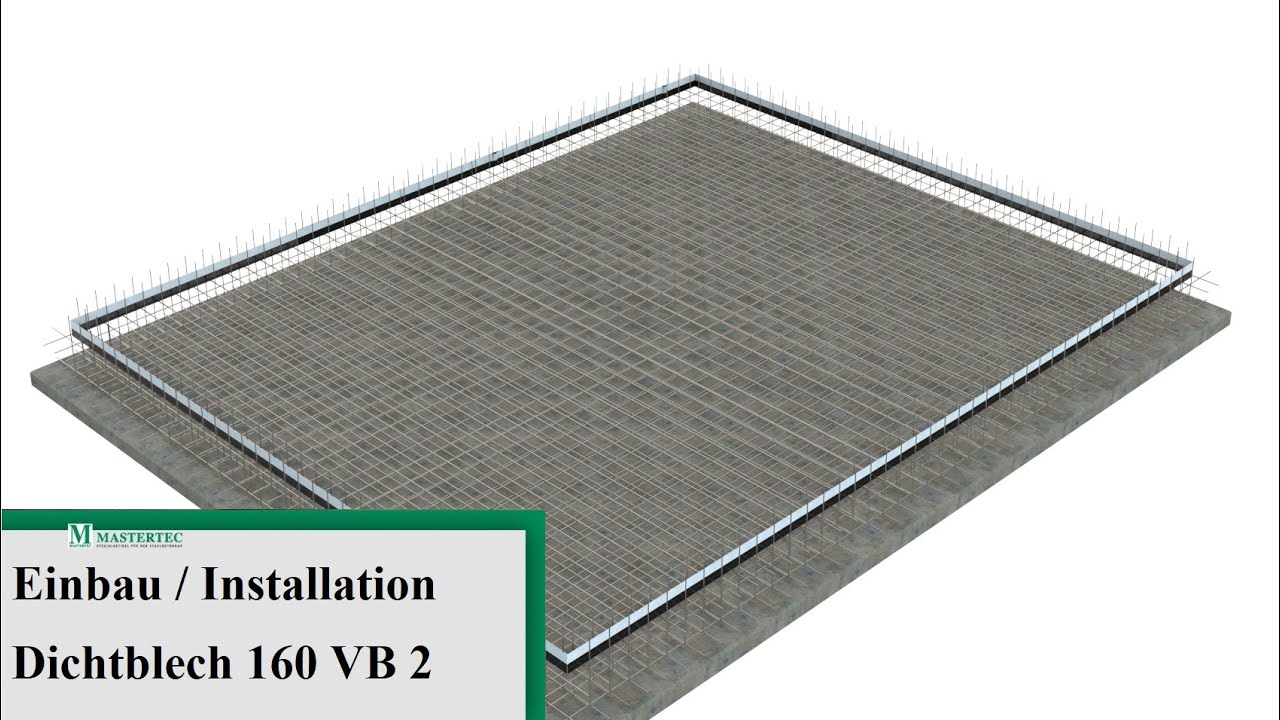 Dichtblech 160 VB 2 - Einbau / installation